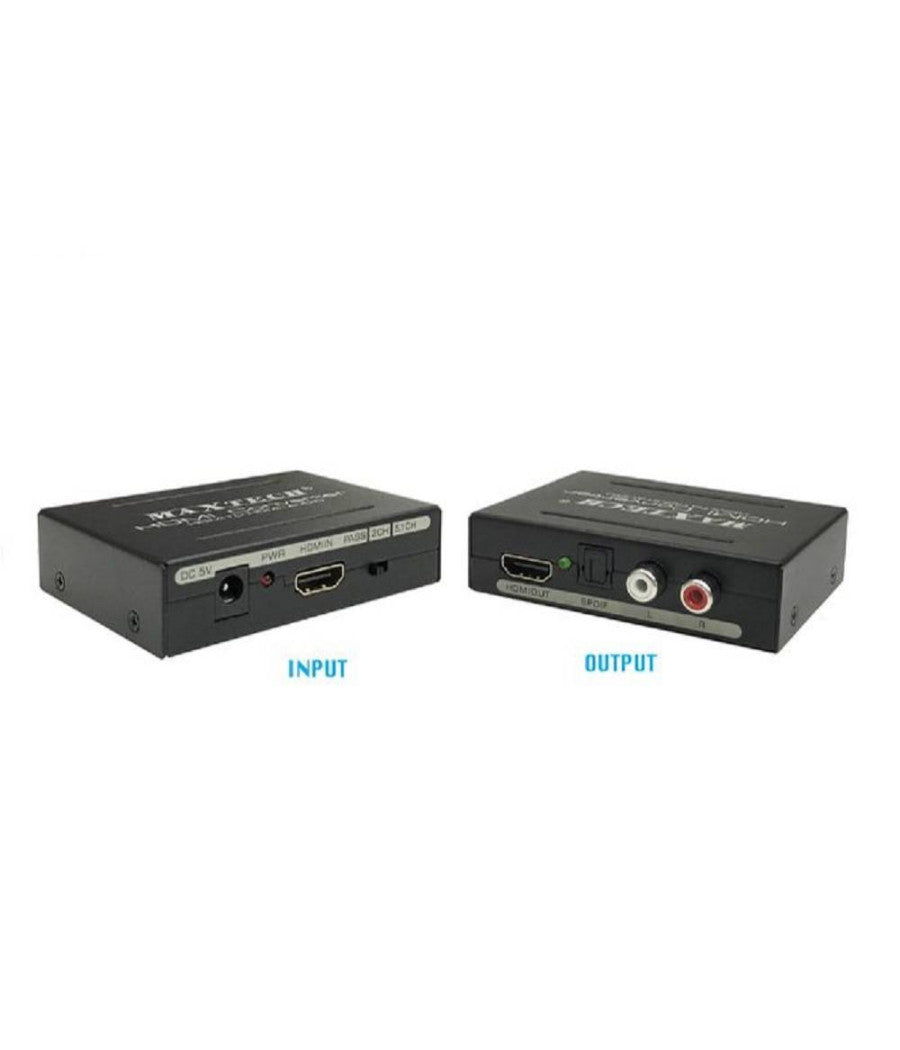 Convertitore Estrattore Hdmi Audio Video 4k Hdmi 2x Rca Toslink Maxtech Hd-hflr         