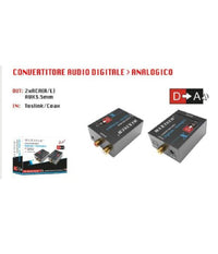 Convertitore Unidirezionale Audio Da Digitale Coassiale A Analogico L/r Maxtech Dk-201         