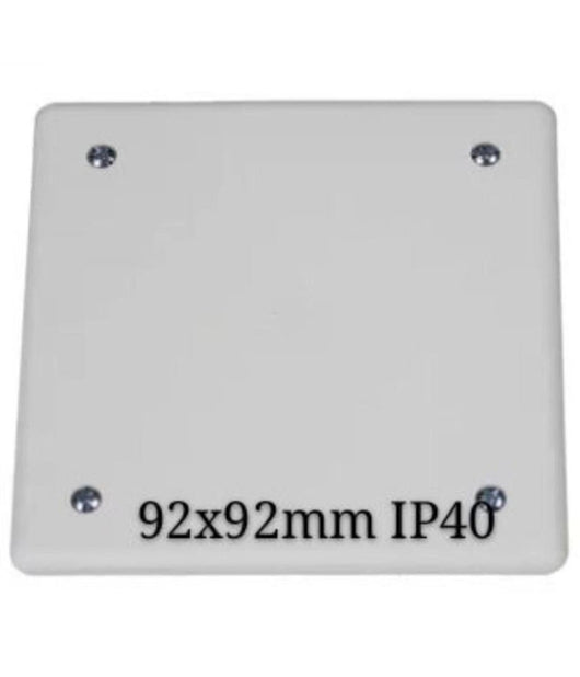 Coperchio Di Ricambio Con Viti Per Cassetta Derivazione 92x92mm Misura 1 Fg10311         