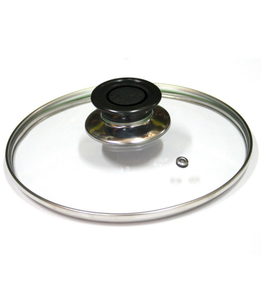 Trade Shop - Coperchio In Vetro Temperato Per Padella Pentola Casseruola Tegame Diametro -    -32 Cm   -