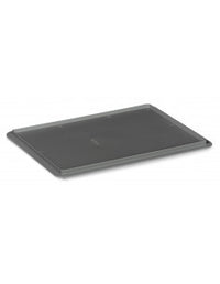 Coperchio per casse Europa 40x30 - senza ganci - colore grigio per uso industriale