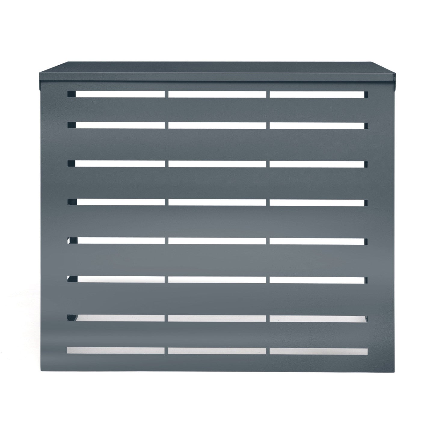 IDMarket - Coperchio per condizionatore in metallo grigio antracite per unità esterna 95 x 50 x 80 cm