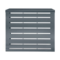 IDMarket - Coperchio per condizionatore in metallo grigio antracite per unità esterna 95 x 50 x 80 cm