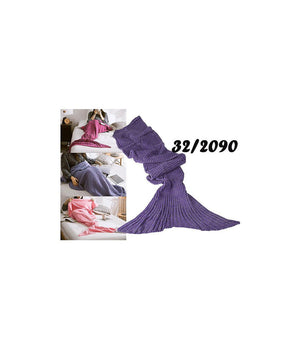 Coperta A Forma Di Coda Di Sirena Vari Colori Sirenetta Riscalda Piedi Plaid         