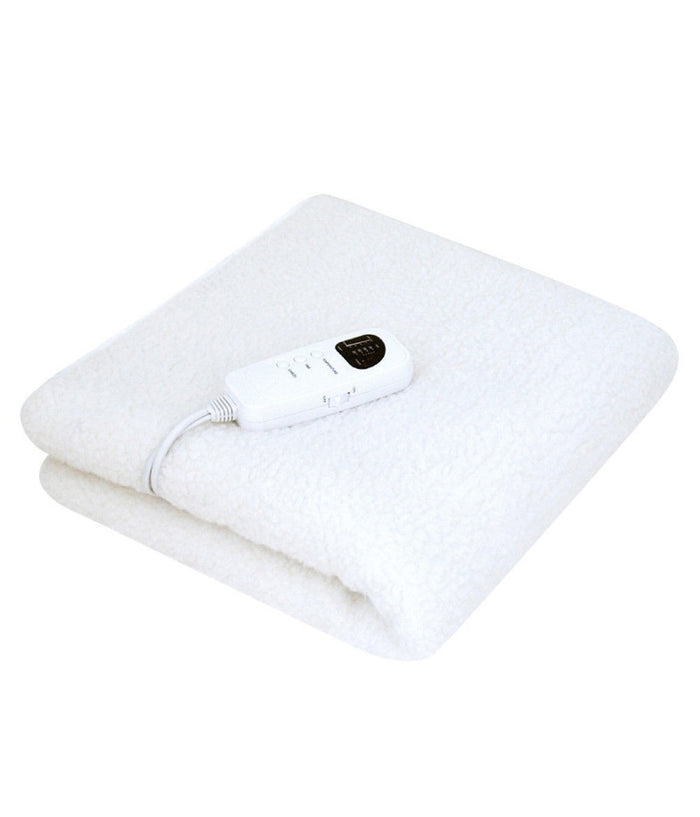 Coperta Elettrica Termica Letto Singolo In Lana Coprimaterasso Scaldaletto 60w         