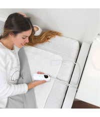 Coperta Elettrica Termica Letto Singolo In Lana Coprimaterasso Scaldaletto 60w         