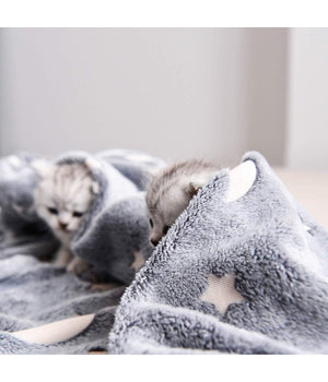 Coperta Plaid In Pile Con Stelle Che Si Illuminano Al Buio Morbida Idea Regalo         