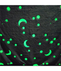 Coperta Plaid In Pile Con Stelle Che Si Illuminano Al Buio Morbida Idea Regalo         