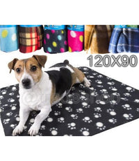 Coperta Plaid In Pile Copri Divano O Coprisedile Per Cani E Gatti Paw 90 X 120         