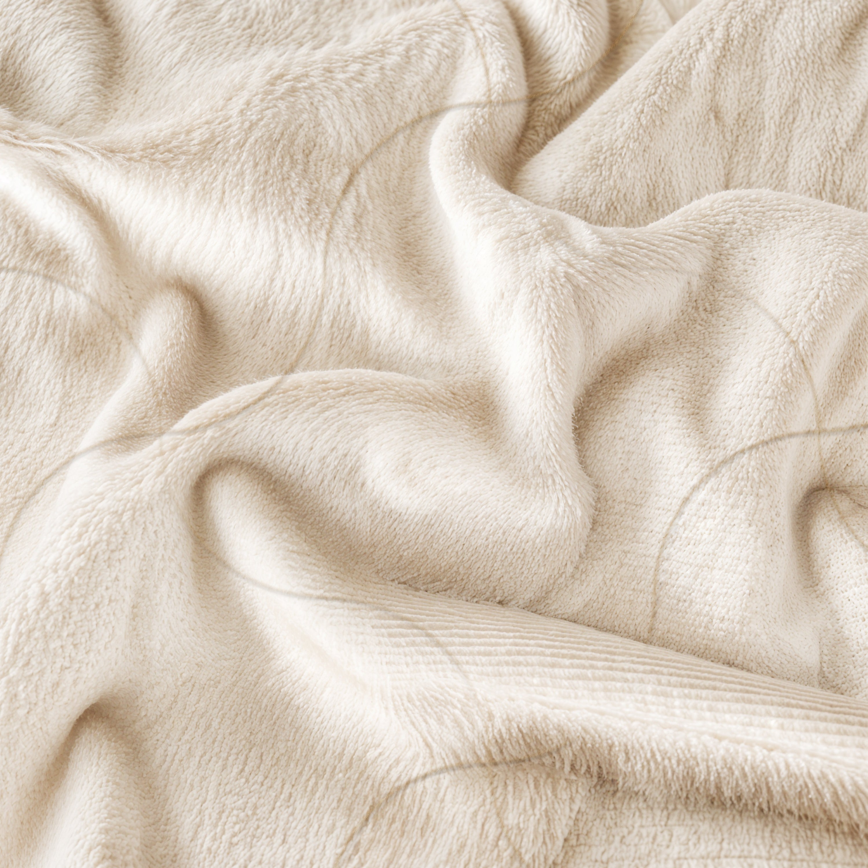 Coperta in Fibra di Carbonio | Morbida, Antistress Double Face, Vellutata per Divano o Letto Singolo | 215 x 260 cm