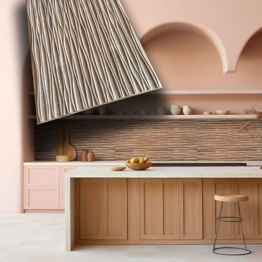 Pannelli 3D Rivestimento a parete in PVC effetto LEGNO INTAGLIATO 97x50cm Realistici, isolanti, idrorepellenti.