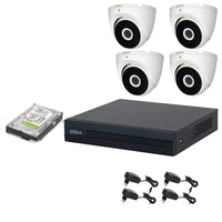 KIT 4 TELECAMERE DAHUA 2 MPX DVR 8 CANALI HD 500GB