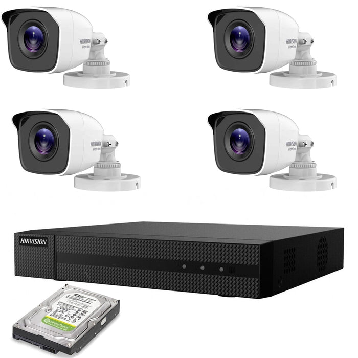 KIT VIDEOSORVEGLIANZA AHD 4 TELECAMERE HIKVISION 5 MPX HD 1TB