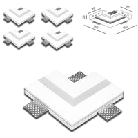 *STOCK* n.4 pezzi angoli per Striscia In Gesso Ceramico predisp. LED  90x150mm