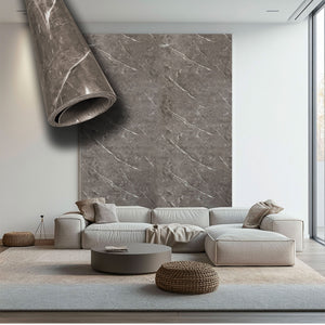 Rotolo da 3,6mq Rivestimento AUTOADESIVO in SXP thermo/acustico MARMO LUCIDO HI-RES 1200x3000x2,5mm HYDRO. Col. 57