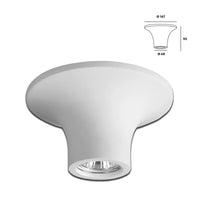 *STOCK* Portafaretto In Gesso Ceramico Cono 167x90x68mm 40W GU10 IP20