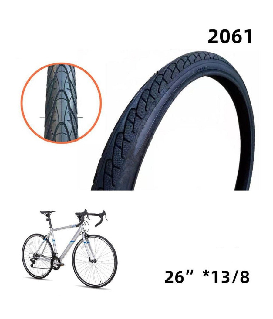 Copertone Copertura Ruota Pneumatico Per Gomme Bicicletta Bici 26" X 1 3/8 2061         