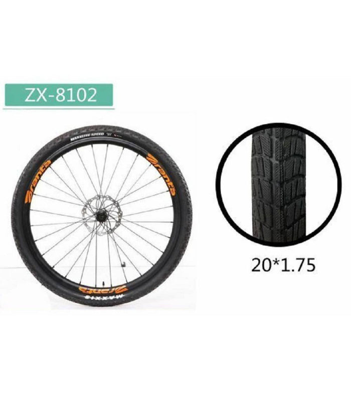Copertone Ruota Pneumatico Gomme Per Bici Bicicletta Mtb Bike 20 à— 1.75 Zx-8102         