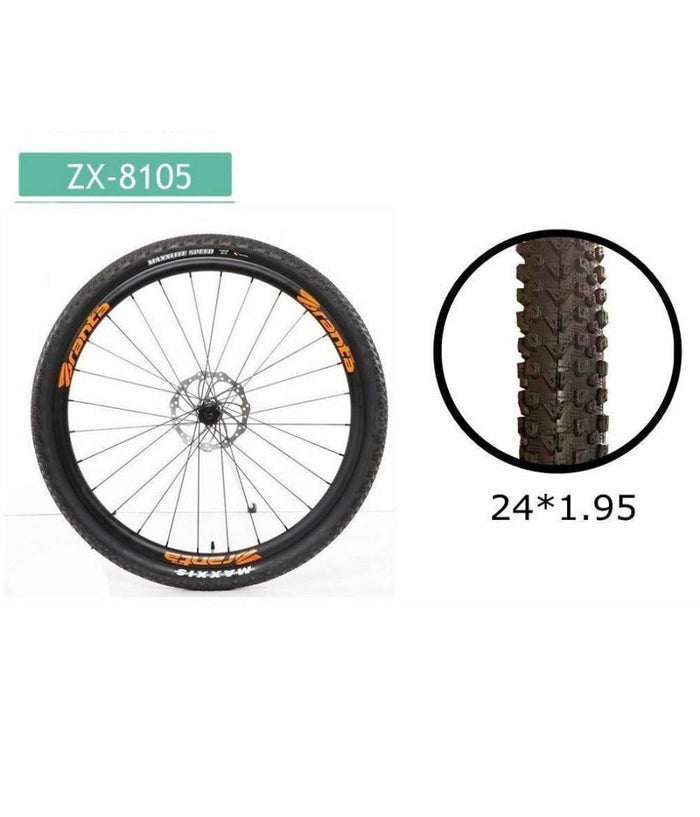 Copertone Ruota Pneumatico Gomme Per Bici Bicicletta Mtb Bike 24 à— 1.95 Zx-8105         