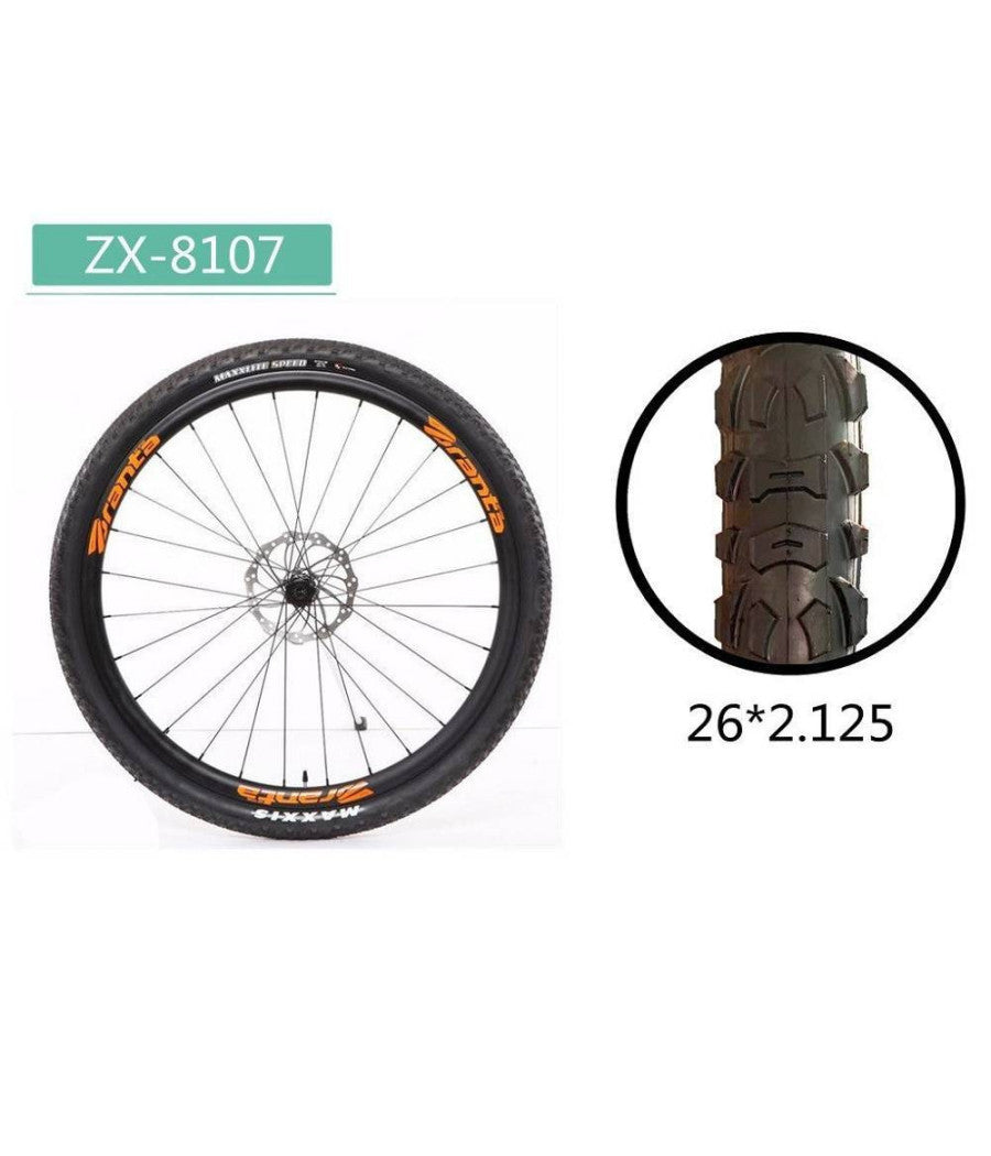 Copertone Ruota Pneumatico Gomme Per Bici Bicicletta Mtb Bike 26à—2.125 Zx-8107         