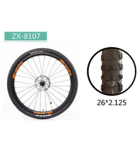 Copertone Ruota Pneumatico Gomme Per Bici Bicicletta Mtb Bike 26à—2.125 Zx-8107         