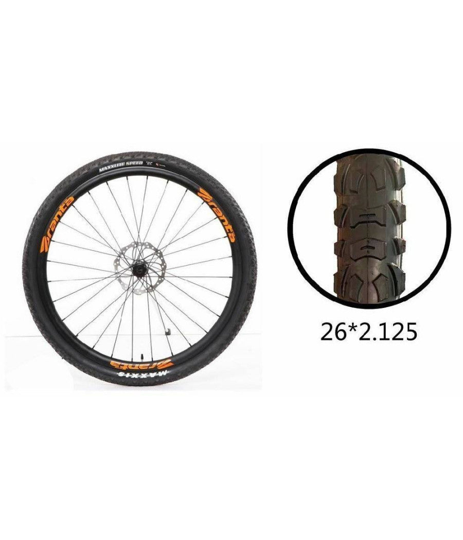 Copertone Ruota Pneumatico Gomme Per Bici Bicicletta Mtb Bike 26à—2.125 Zx-8107         