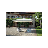 Copertura di ricambio MOIA per ombrellone quadrato da 4x4 mt con fusto bianco contract