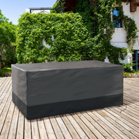 IDMarket - Copertura per tavolo da giardino rettangolare da esterno 250 x 200 x 74 cm