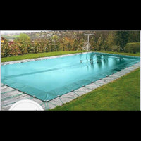 Telo Copertura Piscina 4x4m in PVC 600 gr/mq Blu - Protezione Invernale Antifoglie, Occhielli 25cm Sicurezza Bambini & Antiraggi UV