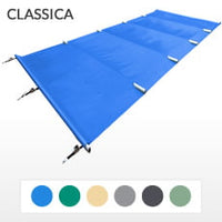 Copertura barre 4 stagioni CLASSICA 580gmq - piscina RETTANGOLARE 8x4m