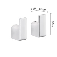 Coppia appendiabiti a muro Gedy in ottone cromato | Pirenei