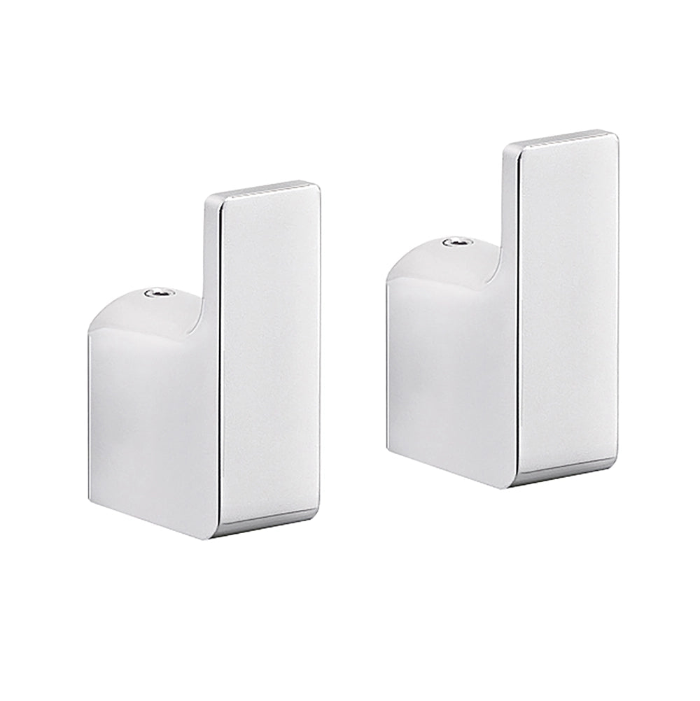 Coppia appendiabiti a muro Gedy in ottone cromato | Pirenei