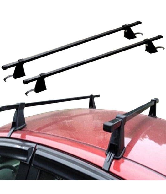 Trade Shop - Coppia Barre Portatutto Portapacchi Per Auto Universali In Alluminio Da 120 Cm -