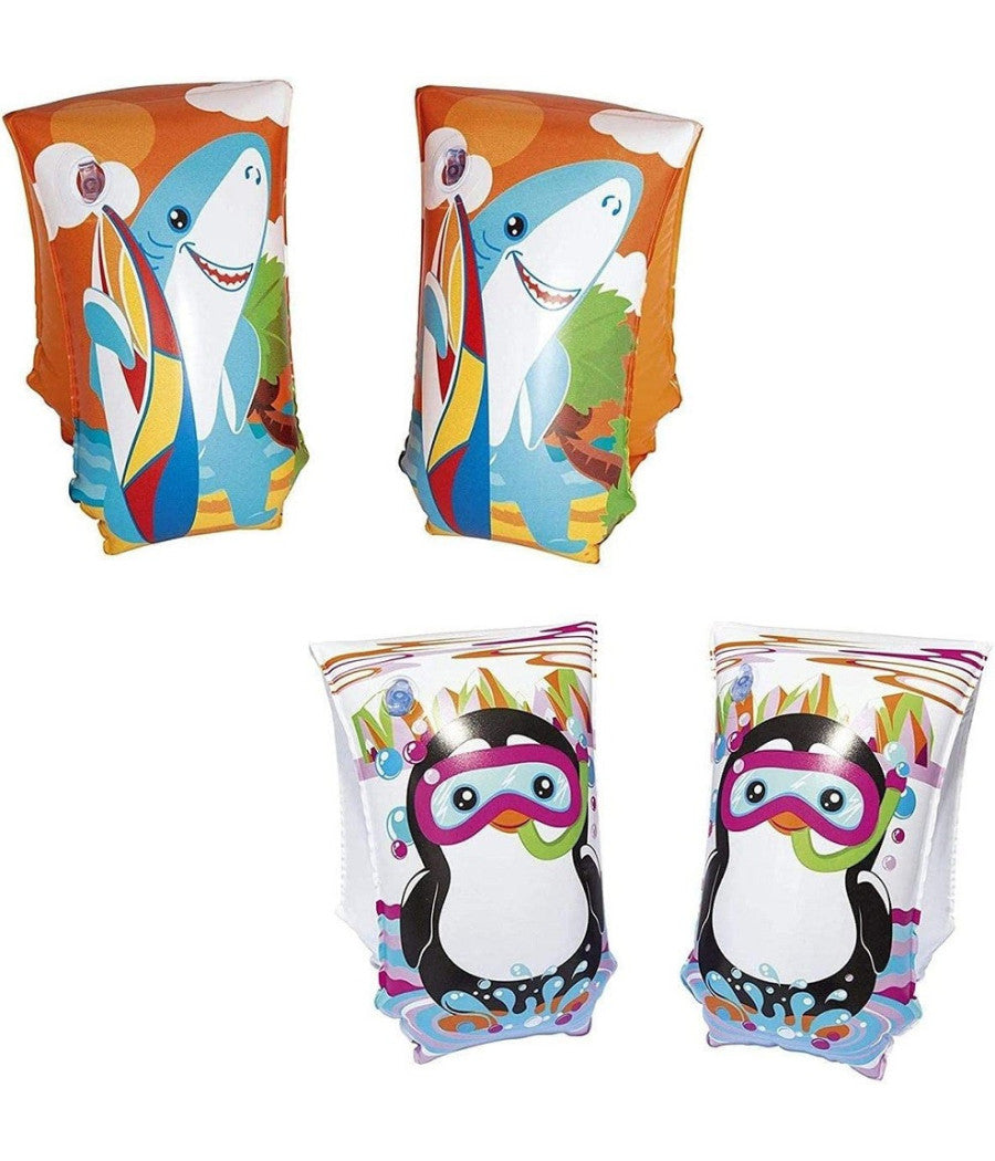 Trade Shop - Coppia Braccioli 30x15cm Aquatic Life Per Bambini 5-12 Anni 2 Assortiti 32102 -