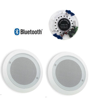 Coppia Casse Acustiche 21cm Bluetooth Incasso Filodiffusione Negozi Cassa 20w         