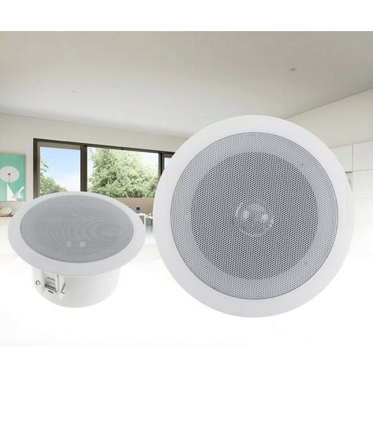 Coppia Casse Altoparlanti Audio Bluetooth Soffitto Incasso Casa 15w 180mm Ea8056         