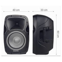 Coppia Casse Audio Amplificate 2000w Extreme Sound 12" Bluetooth Usb Rgb Xevo-12         