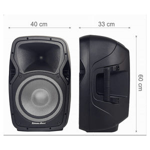 Coppia Casse Audio Amplificate 2000w Extreme Sound 12" Bluetooth Usb Rgb Xevo-12         