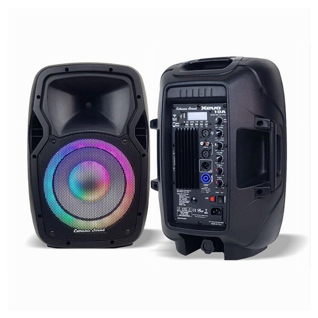 Coppia Casse Audio Amplificate 2000w Extreme Sound 12" Bluetooth Usb Rgb Xevo-12         