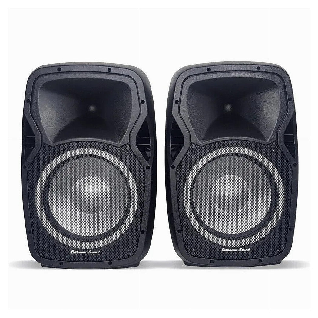Coppia Casse Audio Amplificate 2000w Extreme Sound 12" Bluetooth Usb Rgb Xevo-12         