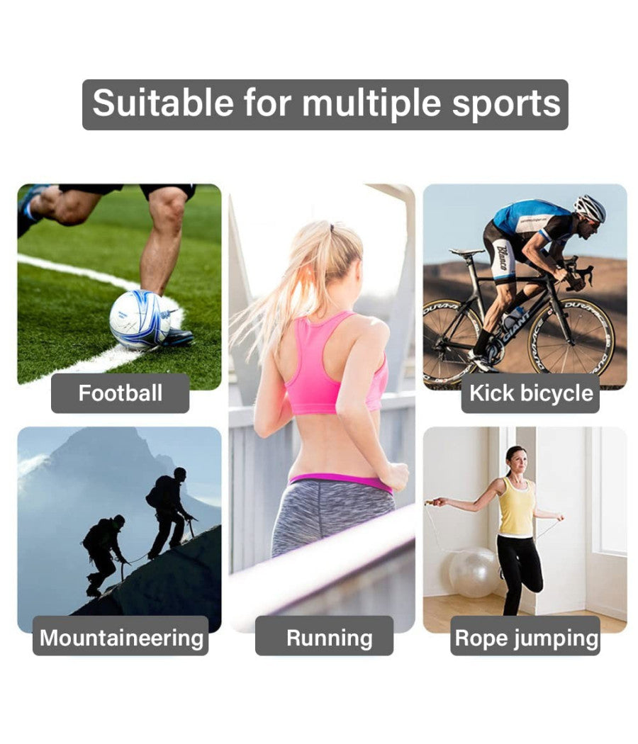 Coppia Cavigliere Supporto Per Caviglia Anallergica Elastica Sport Blu         