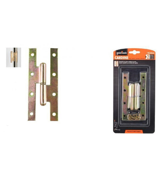 Coppia Cerniere Cerniera A H Cardine Per Porta Finestra 140x55x2.5mm Viti 91159         