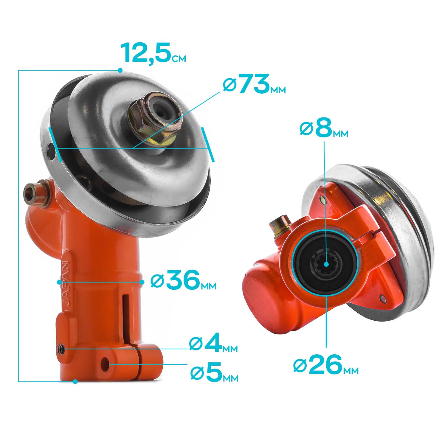 Coppia conica per decespugliatori innesto 9 Denti