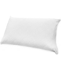 Coppia Copri Cuscino Topazio Federe Spugna Cotone Traspirante Zip 50x80cm Bianco         