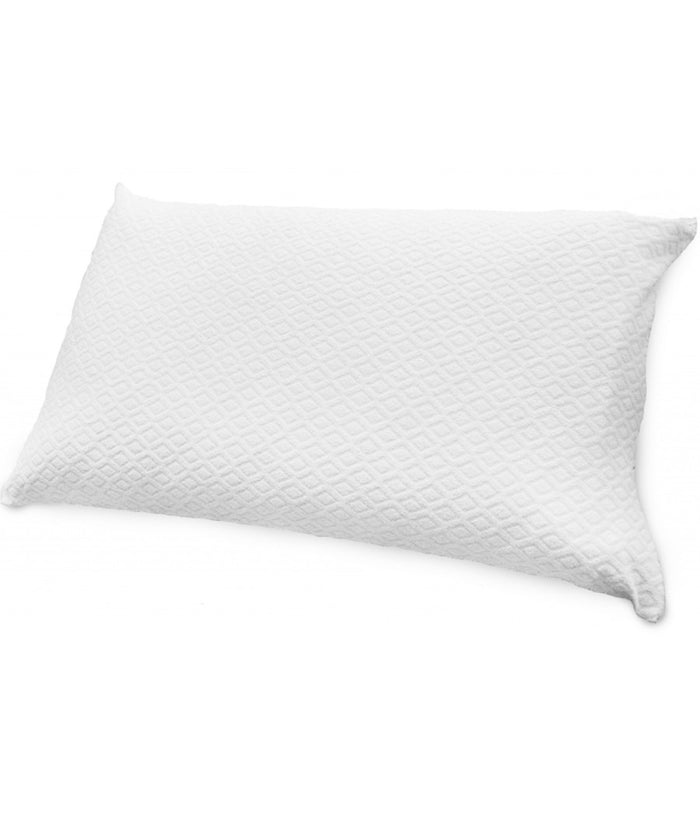 Coppia Copri Cuscino Topazio Federe Spugna Cotone Traspirante Zip 50x80cm Bianco         