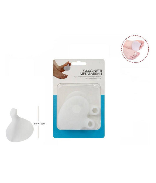 Coppia Cuscinetti In Silicone Protezione Plantari Metatarsali Cura Piedi 66779         