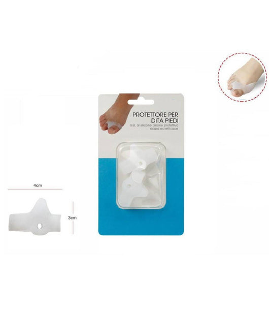 Coppia Cuscinetti Silicone Protezione Protettore Dita Piede Cura Dei Piedi 66781         