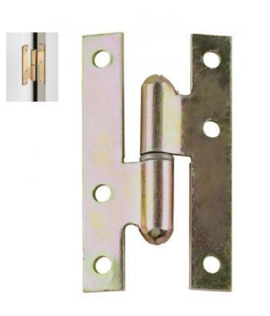 Coppia Di Cerniere Cerniera A H Cardine Per Porta Finestra 95x55x2mm Viti 91157         