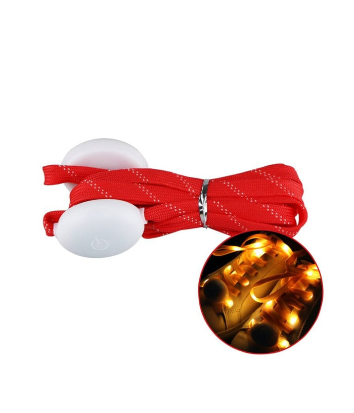 Coppia Di Lacci Piatti Per Scarpe Colorati Con Luci A Led Stringhe Sneaker         