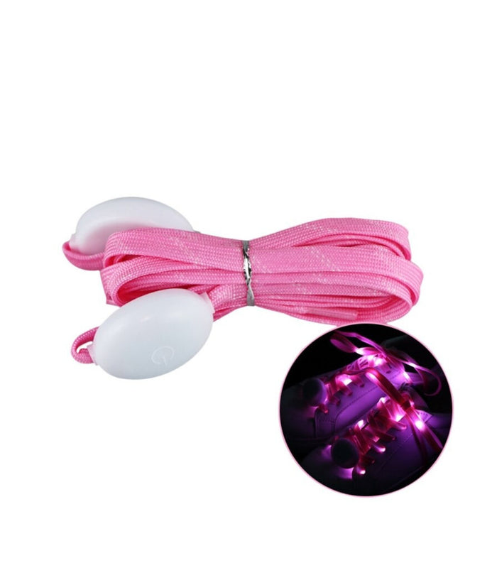 Coppia Di Lacci Piatti Per Scarpe Colorati Con Luci A Led Stringhe Sneaker         